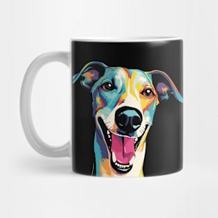 Colorful Cartoon Galgo Espanol Greyhound Spanish Mug